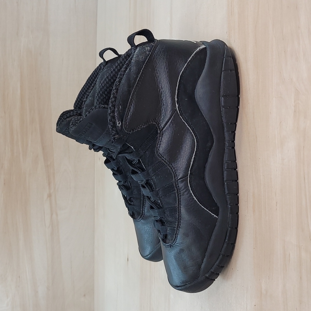 Nike Air Jordan 10 Retro GS Black Suede/Leather Vintage Sneakers 050406 - Picture 4 of 10